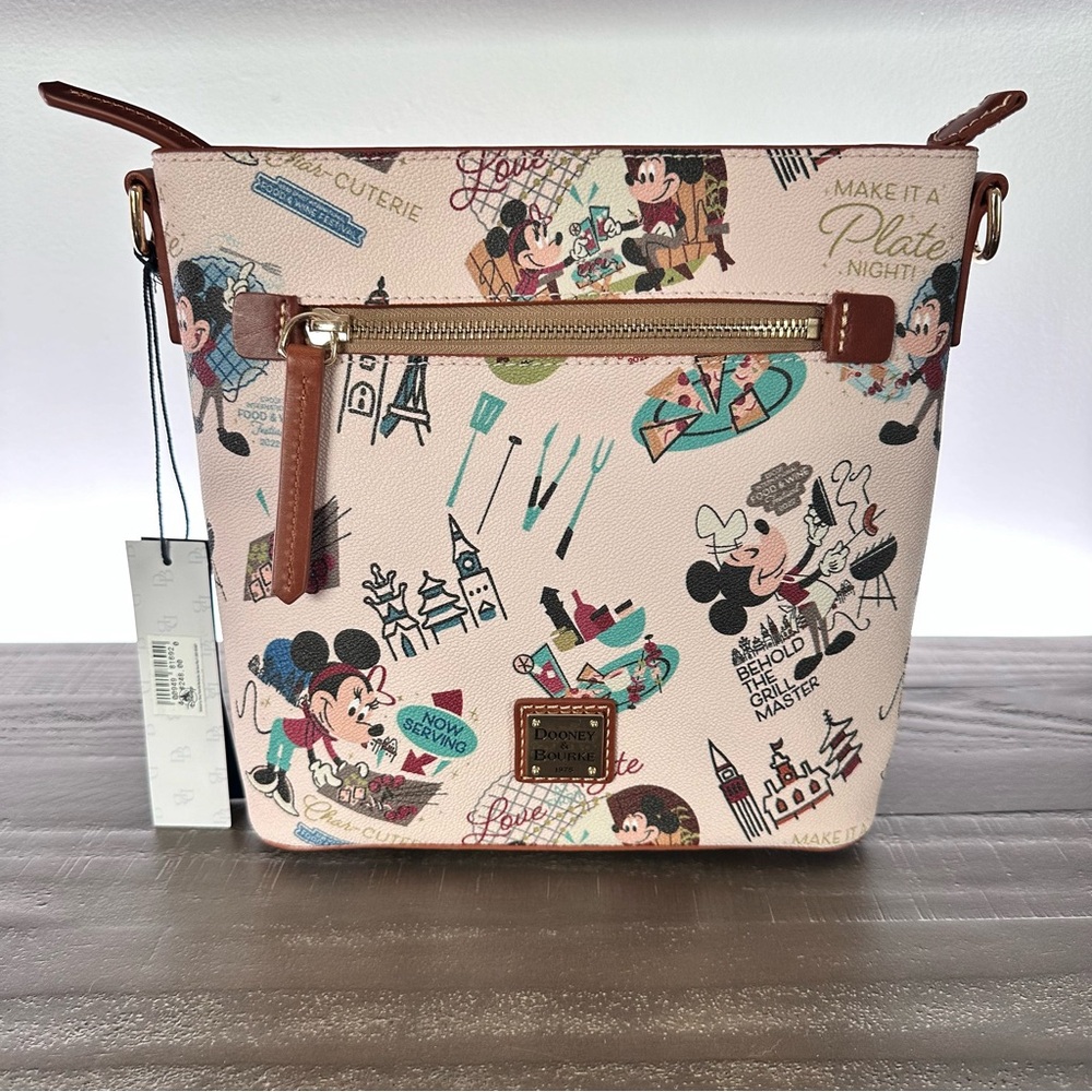 Dooney & Bourke Disney Epcot International Food & Wine Festival Crossbody NWT